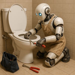 KI repariert nicht die toilette