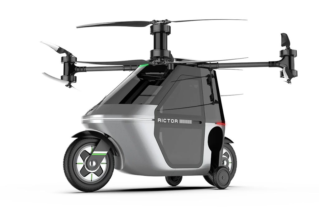 Fliegendes Motorrad Skyrider X1