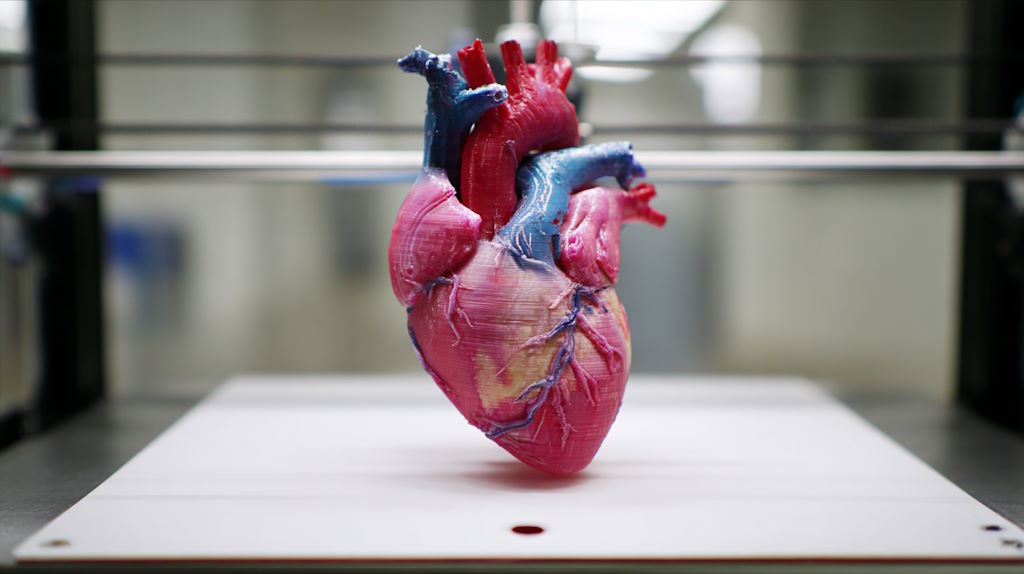 Kuenstliches Herz 3D-Drucker